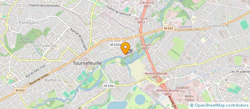 localisation de l'entreprise G.T.LOC  TOURNEFEUILLE