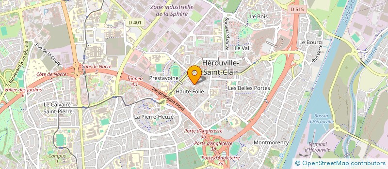 localisation de l'entreprise G.T.M. MACONNERIE RAVALEMENT à HEROUVILLE-SAINT-CLAIR