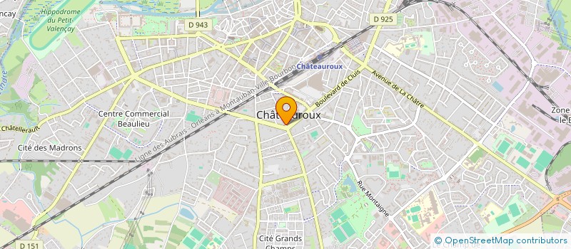 localisation de l'entreprise G.T.O. 36 à CHATEAUROUX