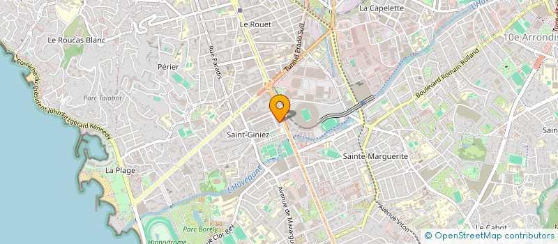 localisation de l'entreprise G.T.P à MARSEILLE