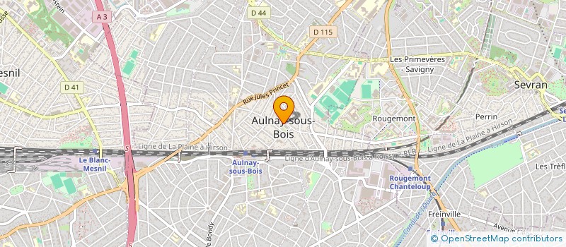localisation de l'entreprise G.T.P.S PLOMBERIE à AULNAY-SOUS-BOIS