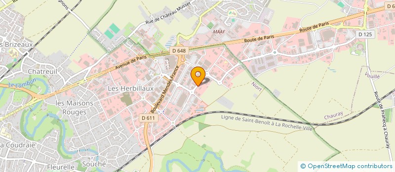 localisation de l'entreprise G.T.R.  NIORT