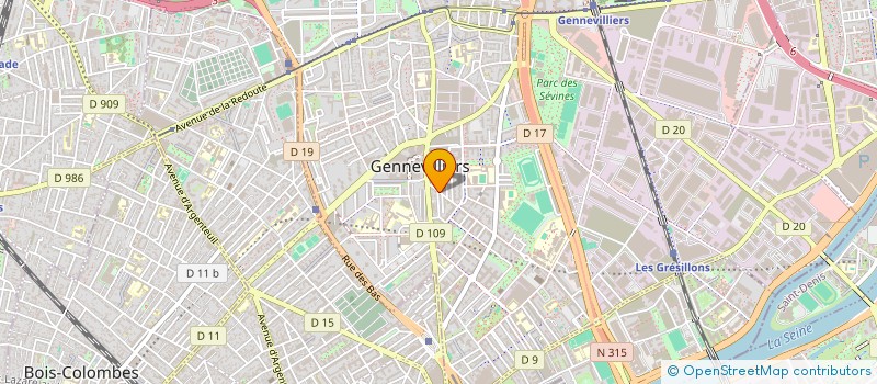 localisation de l'entreprise G TCE  GENNEVILLIERS