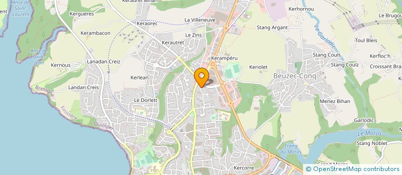 localisation de l'entreprise G TEC à CONCARNEAU