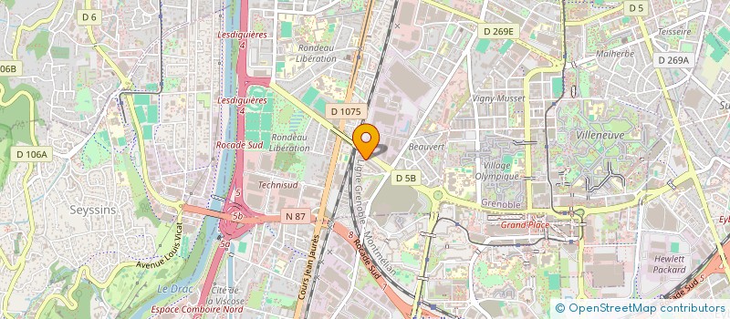 localisation de l'entreprise G-TECH à GRENOBLE