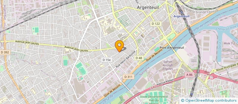 localisation de l'entreprise G.TECH à ARGENTEUIL