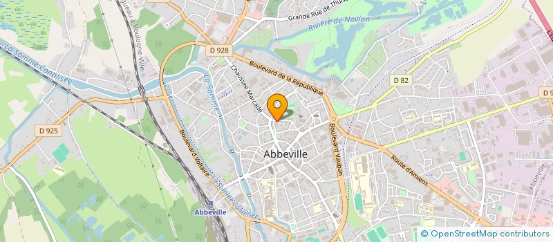 localisation de l'entreprise G-TEK INFORMATIQUE à ABBEVILLE