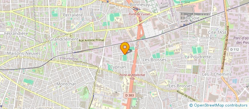 localisation de l'entreprise G. THERM  VILLEURBANNE