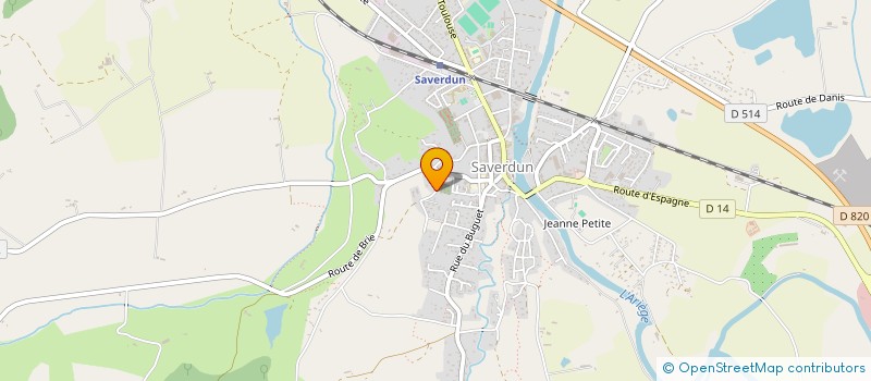 localisation de l'entreprise G-THERM à SAVERDUN