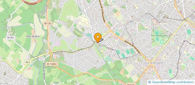 localisation de l'entreprise G.TRANSPORTS S.S.C  MONTPELLIER