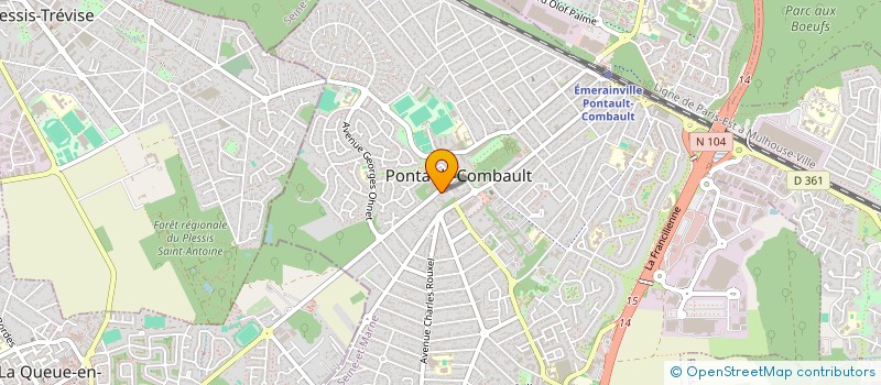localisation de l'entreprise G TROLL FI COURTAGE à MENNECY
