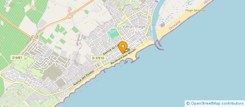 localisation de l'entreprise G V  VALRAS-PLAGE