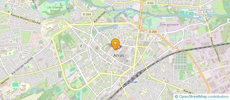 localisation de l'entreprise G V à ARRAS
