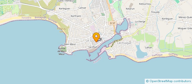 localisation de l'entreprise G.V.92  GUILVINEC