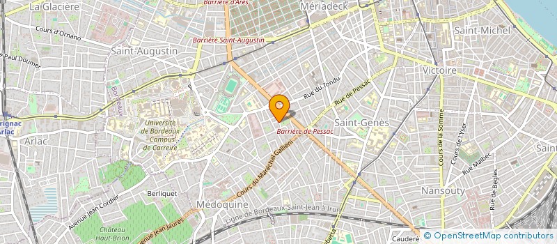 localisation de l'entreprise G V BORDEAUX LOUCHEUR à BORDEAUX