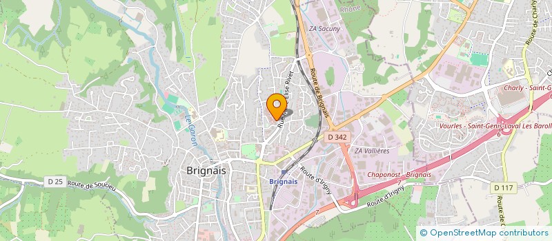 localisation de l'entreprise G V BRIGNAIS à BRIGNAIS