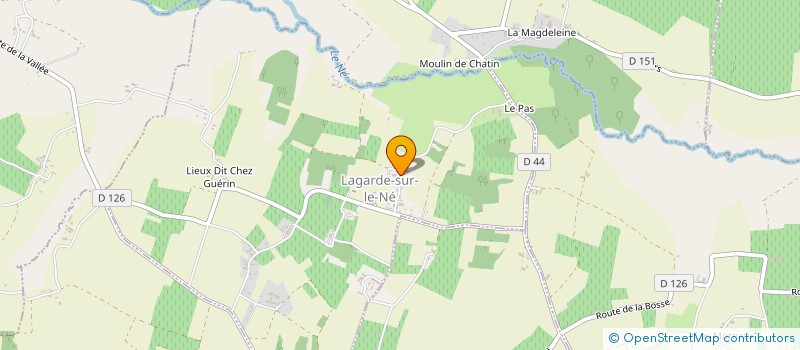 localisation de l'entreprise G & V ECHAFAUDAGES à LAGARDE-SUR-LE-NE