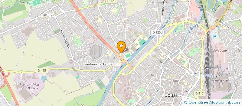 localisation de l'entreprise G&V ESTATE à DOUAI
