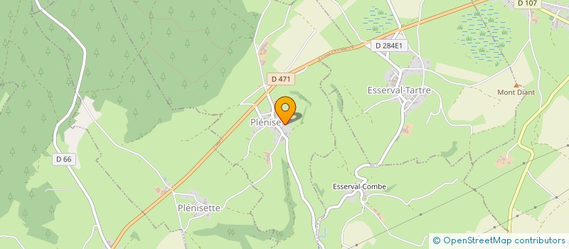 localisation de l'entreprise G.V.F.  PLENISE