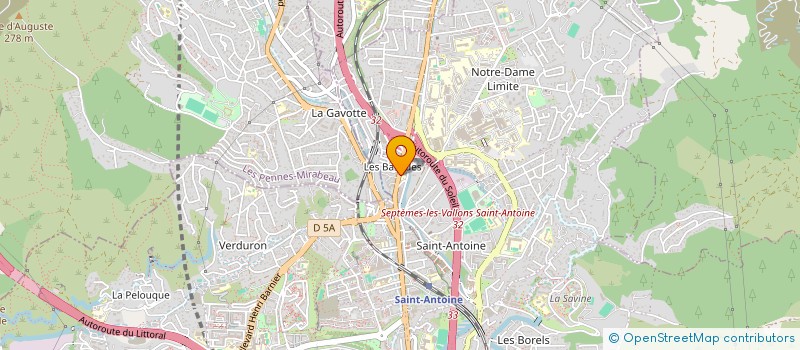 localisation de l'entreprise G.V.F GROSSISTE EN VIANDE FRANCAIS à MARSEILLE