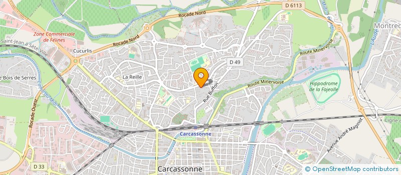 localisation de l'entreprise G&V HOLDING  CARCASSONNE