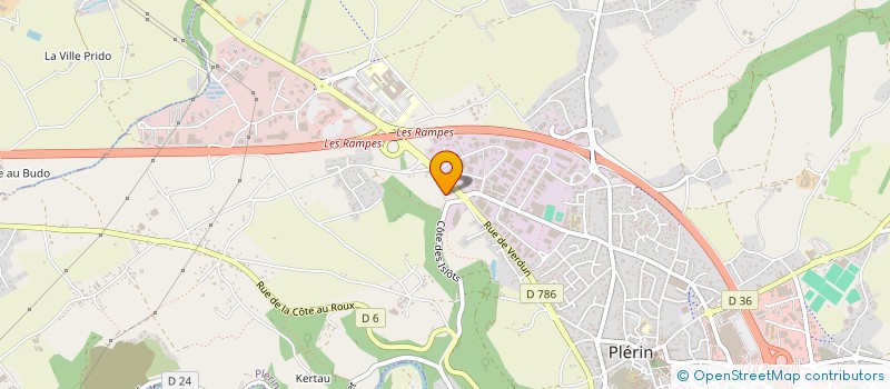 localisation de l'entreprise G.V. IMMO  PLERIN