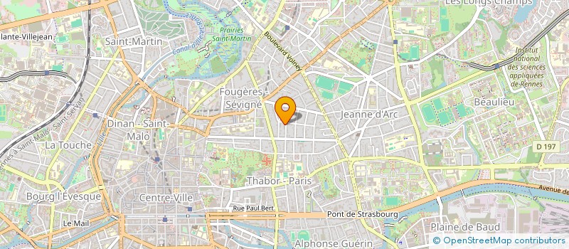 localisation de l'entreprise G + V IMMO  RENNES