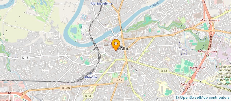 localisation de l'entreprise G.V. IMMO CONSEIL à ALBI