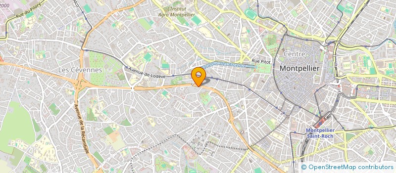 localisation de l'entreprise G.V IMMOBILIER à MONTPELLIER