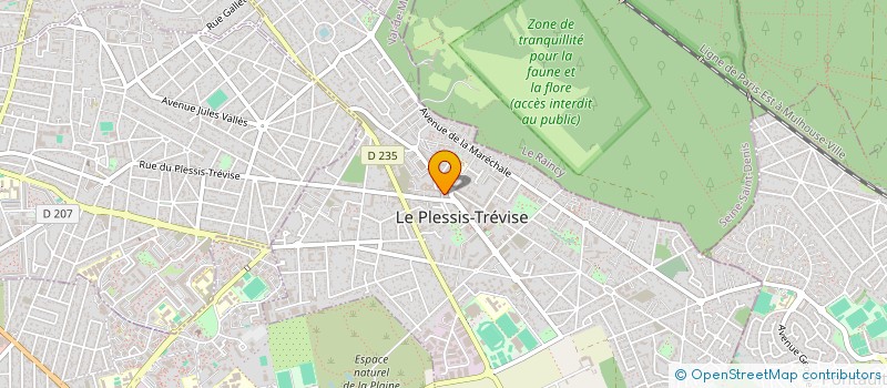 localisation de l'entreprise G.V.INGENIERIE à LE PLESSIS-TREVISE