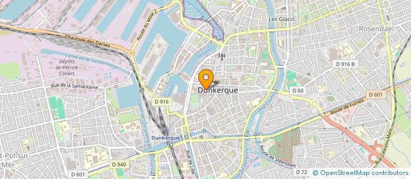 localisation de l'entreprise G V LAC à DUNKERQUE