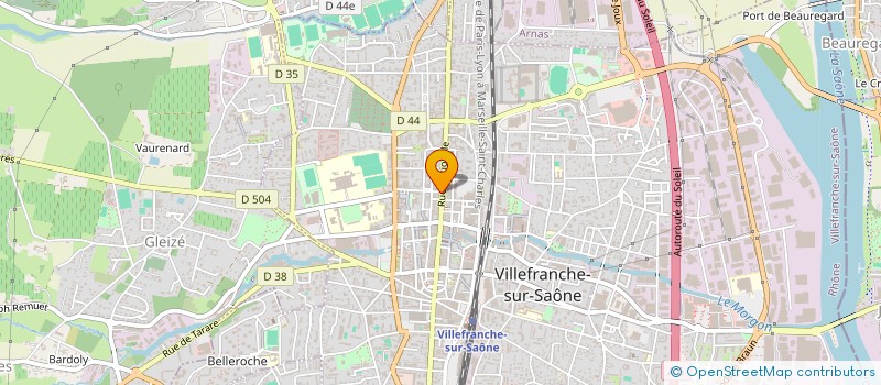 localisation de l'entreprise G.V. NAT à VILLEFRANCHE-SUR-SAONE