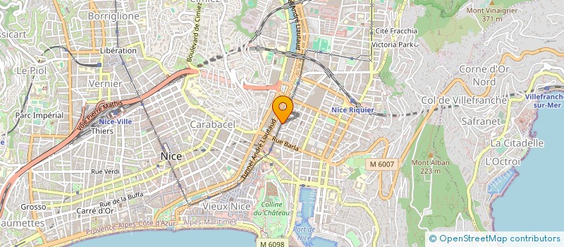 localisation de l'entreprise G.V.O. OPTIC à NICE