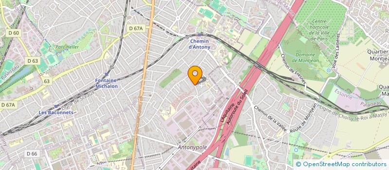 localisation de l'entreprise G V P GARDEN à ANTONY