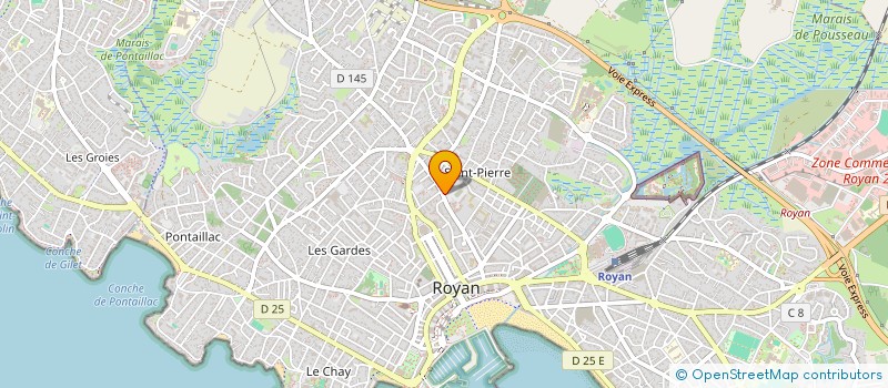 localisation de l'entreprise G.V. ROYANNAISE  ROYAN