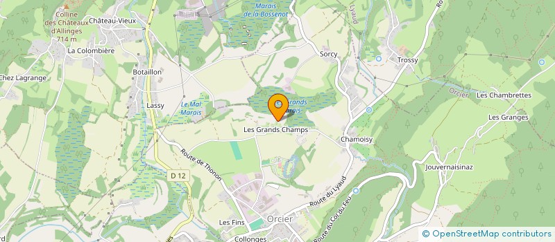 localisation de l'entreprise G.V.V  ORCIER