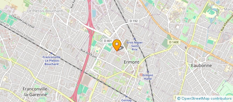 localisation de l'entreprise G W 2 L à ERMONT
