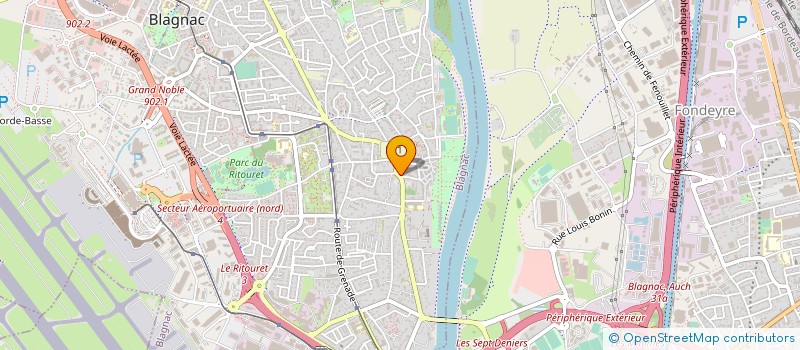 localisation de l'entreprise G.W à BLAGNAC