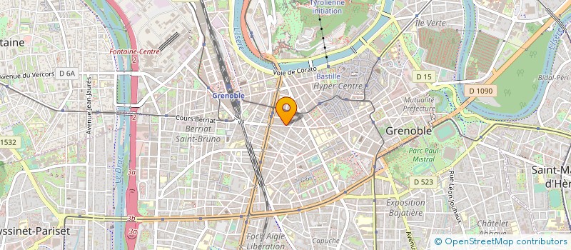 localisation de l'entreprise G WEB CREATION à GRENOBLE