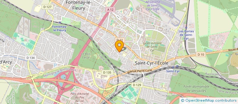 localisation de l'entreprise G.Y.A à SAINT-CYR-L'ECOLE
