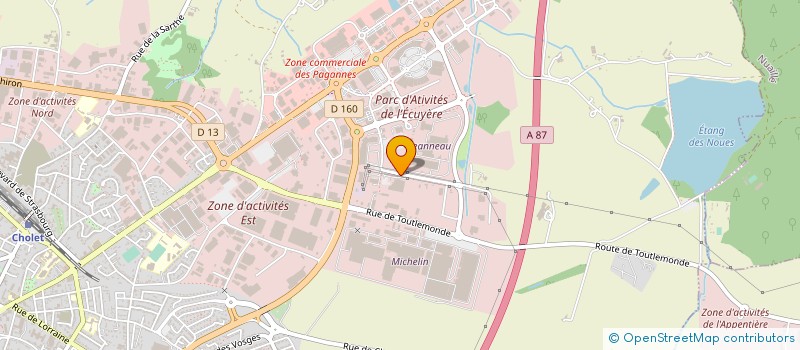 localisation de l'entreprise G.Y.T. à CHOLET