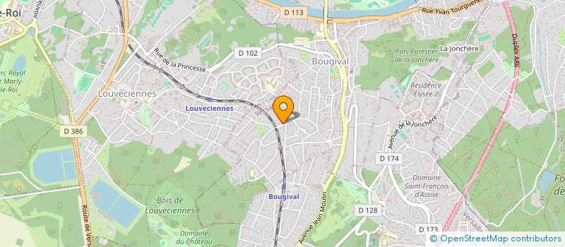 localisation de l'entreprise G.Y.T.L.  BOUGIVAL