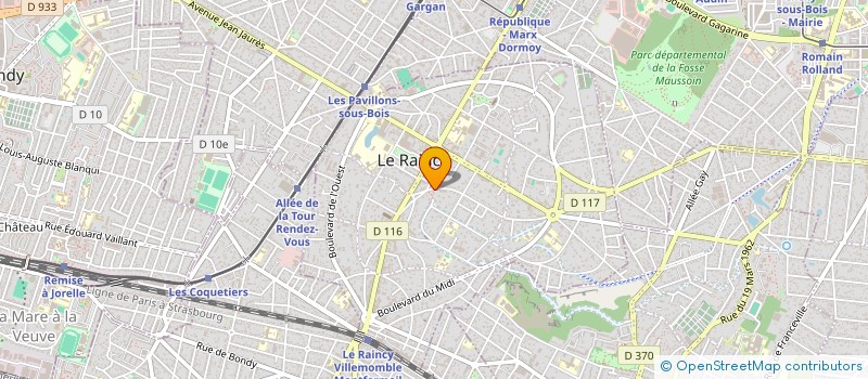 localisation de l'entreprise G & Z à LE RAINCY