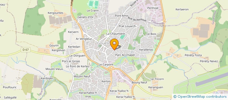 localisation de l'entreprise G1 à GOUESNOU