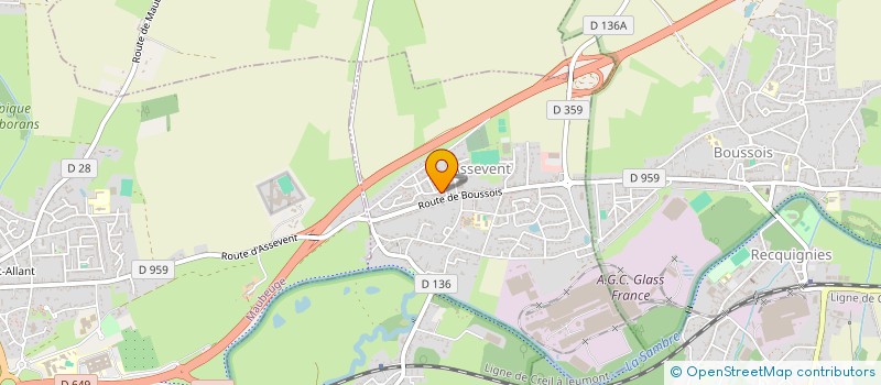 localisation de l'entreprise G1G  ASSEVENT
