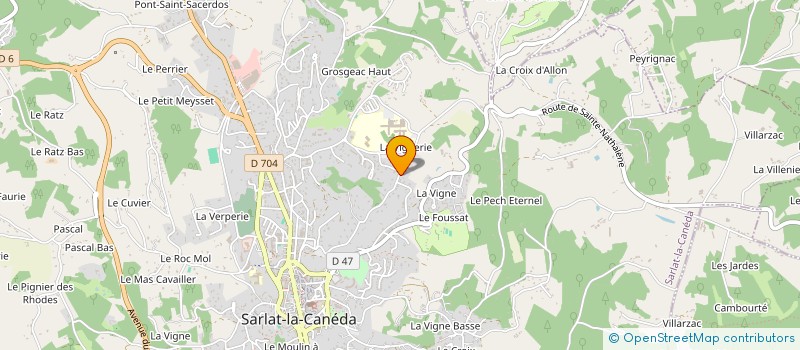 localisation de l'entreprise G2 à SARLAT-LA-CANEDA