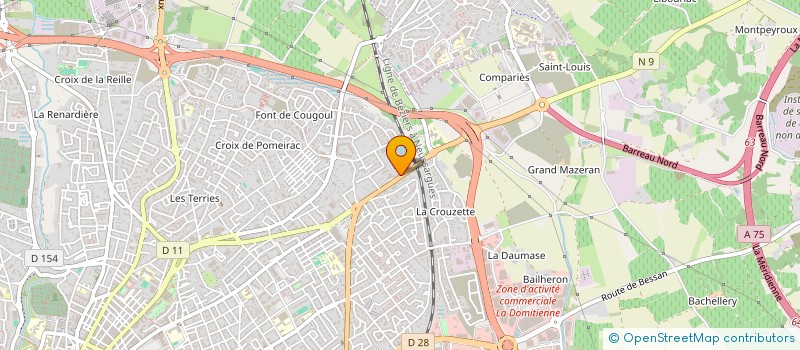 localisation de l'entreprise G2 FM à BEZIERS