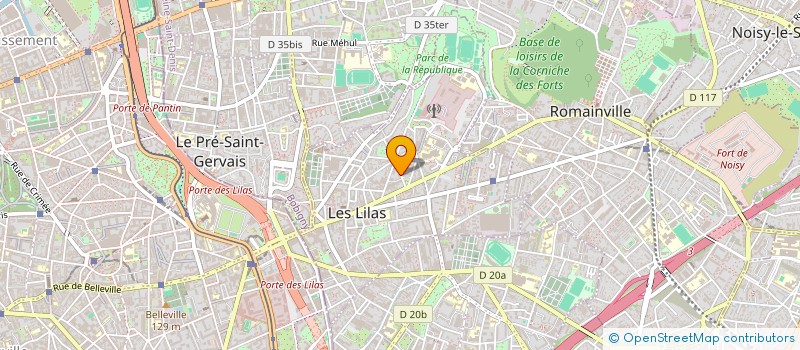 localisation de l'entreprise G2 LES LILAS à LES LILAS