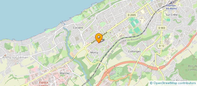 localisation de l'entreprise G2 TRANSDEM à THONON-LES-BAINS