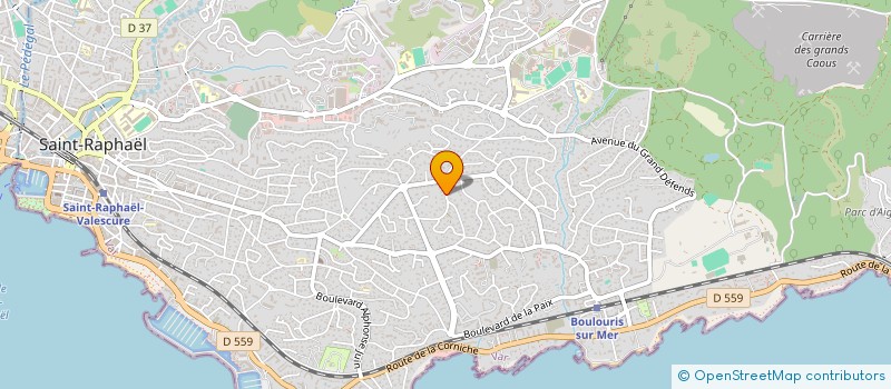 localisation de l'entreprise G2A à SAINT RAPHAEL
